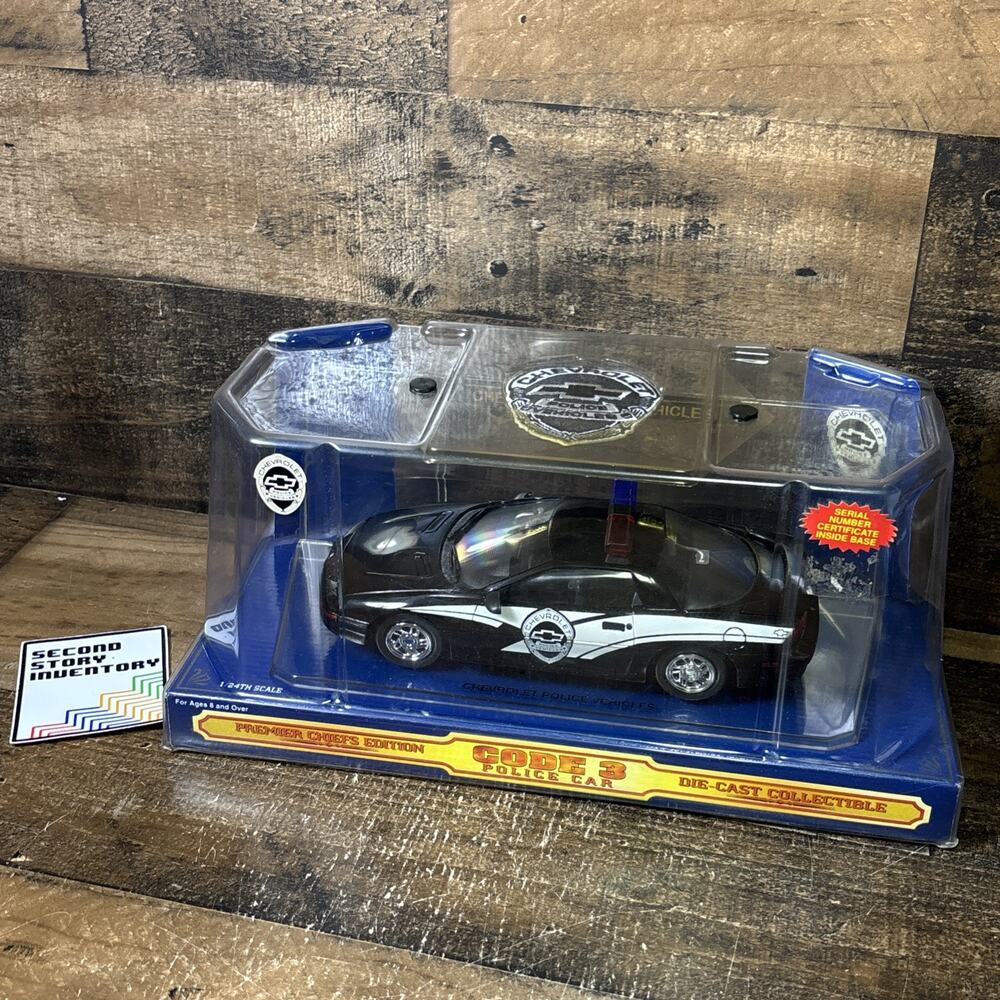 Code 3 Chevrolet Police Vehicles 1:24 Scale Diecast Model Chevy Camaro Cop Car